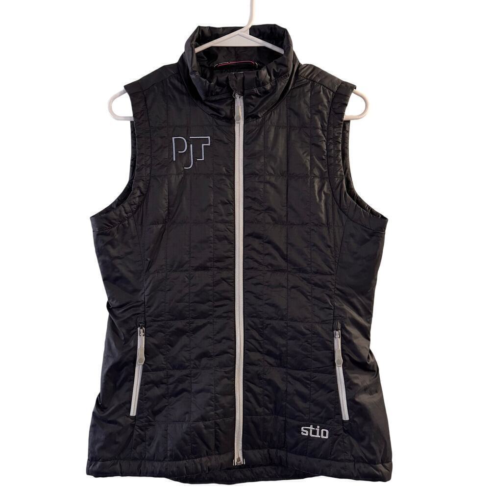 Stio Azura Insulated Vest Black PrimaLoft Quilted Full Zip Women's Size Small